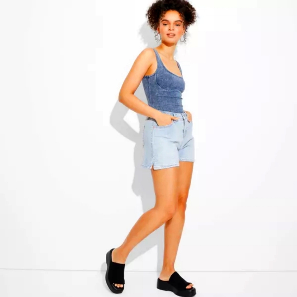 Wild Fable high rise midi shorts size 12